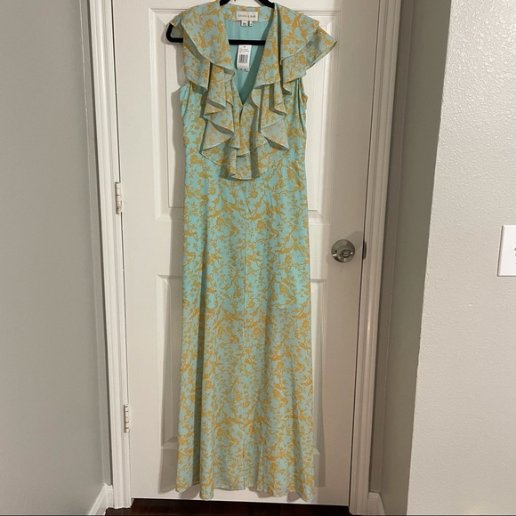 🔥NWT Sachin & Babi Annemarie Ruffle Toile du Jouy - Picture 6 of 14